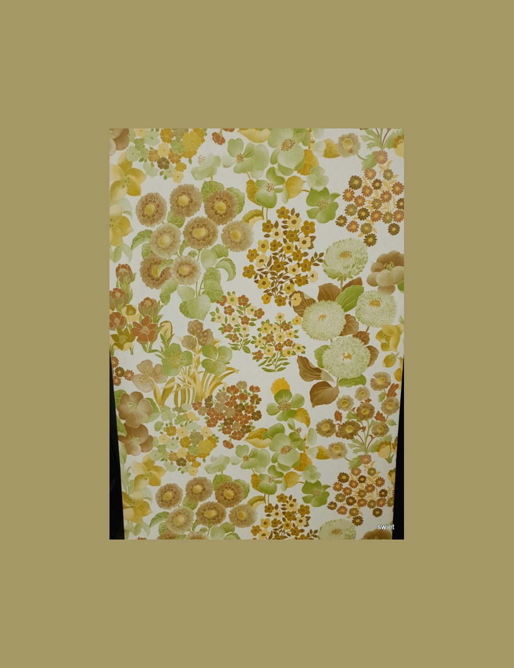 Vintage bloemen behang