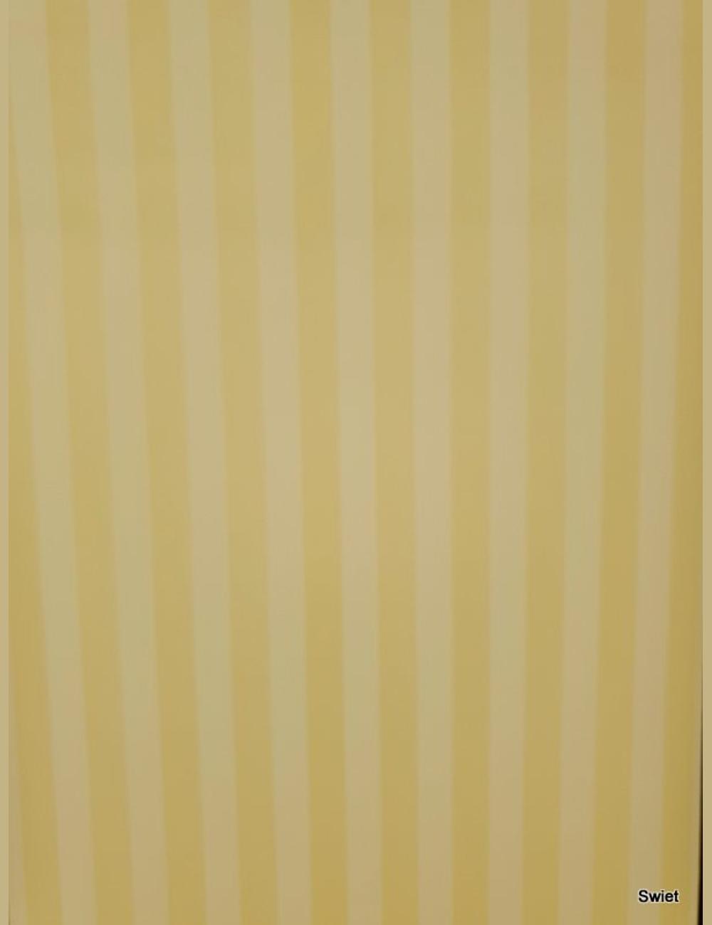 Geel gestreept behang