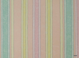 Super pastel streepjes behang