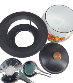 Vintage fonduestel fondueset fonduepan