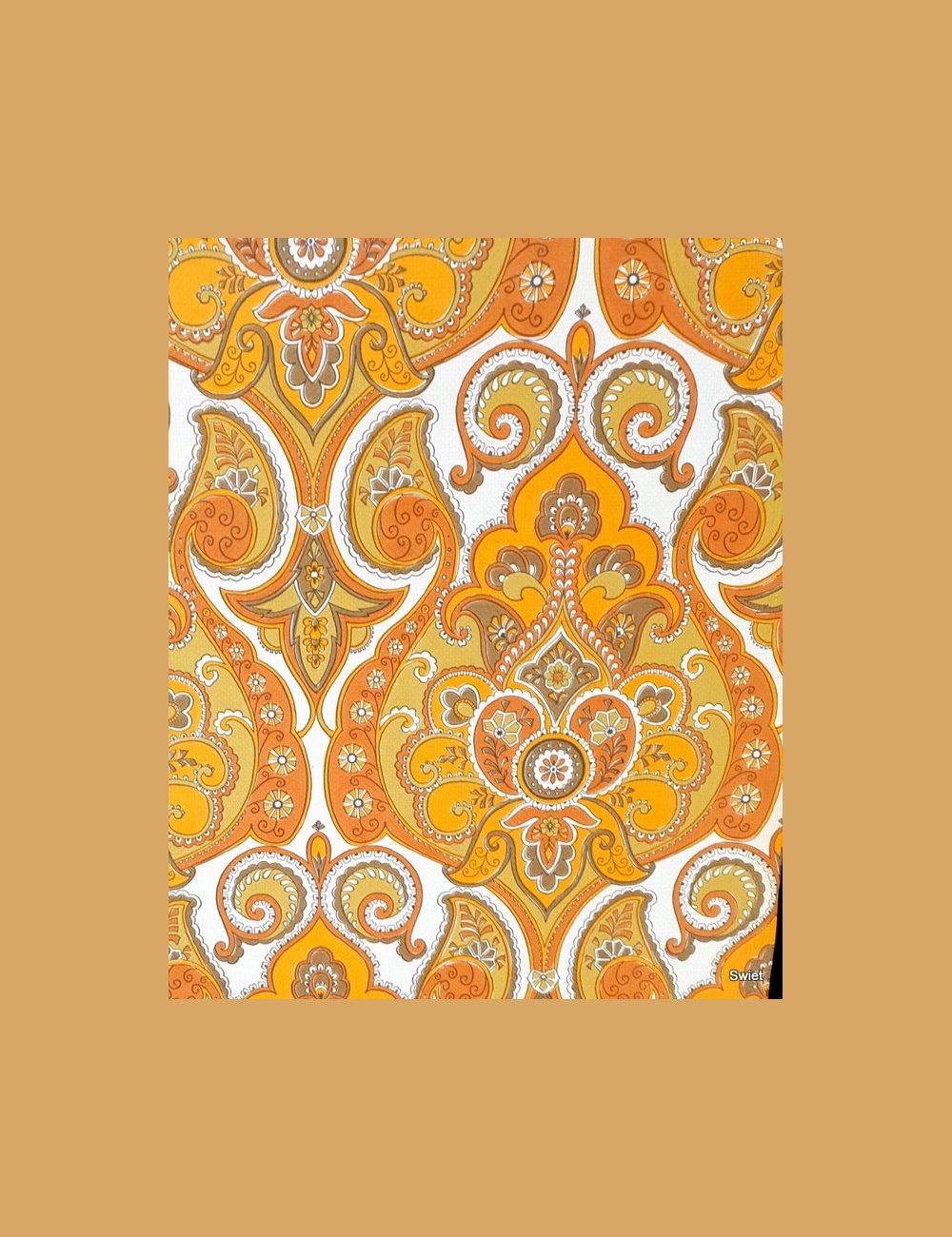 Barok behang in paisley stijl