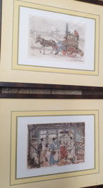 2 ingelijste prenten van Anton Pieck
