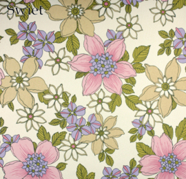 Retro bloemen behangpapier