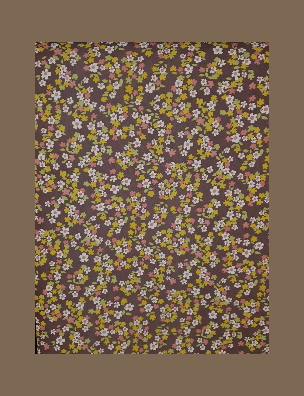 Seventies bloemetjes behangpapier