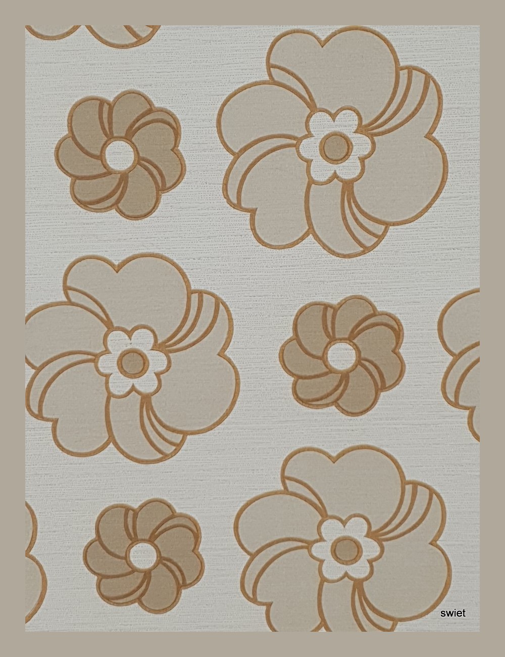 Vintage bloemen behang