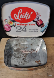Lutti voorraad blik met bloemen