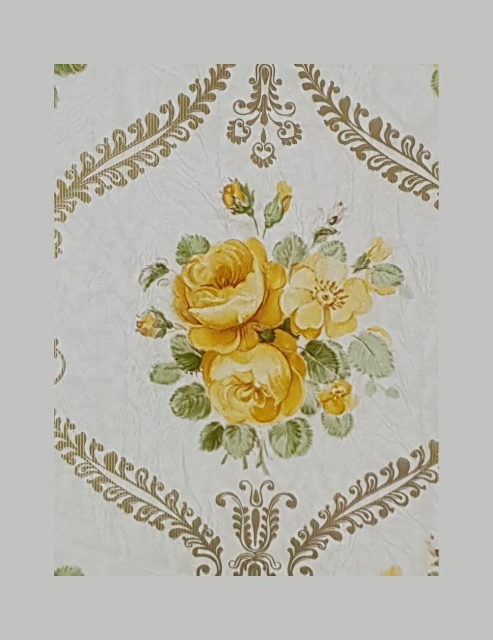 Goud barok met rozen