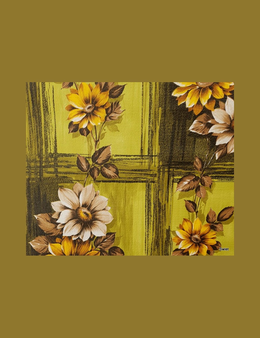 60s bloemenbehang