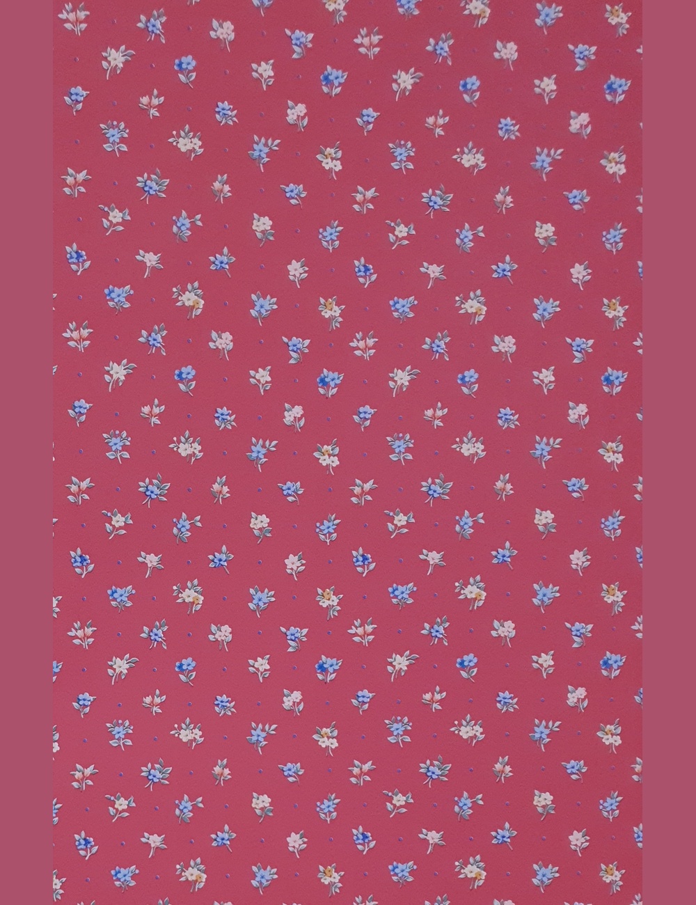 Roze mini bloemetjes behang