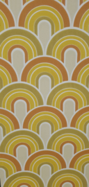 Groovy boogjes jaren 70 behang