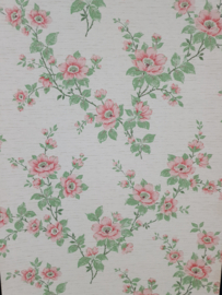 Vintage bloemen behangpapier