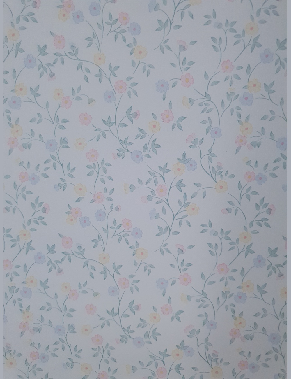 Vintage bloemetjes behang