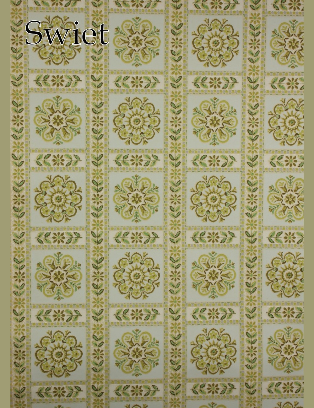 Retro tegellook behang