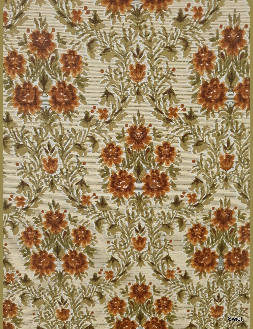 Barok bloemen terracotta