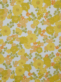 Seventies bloemetjes behang
