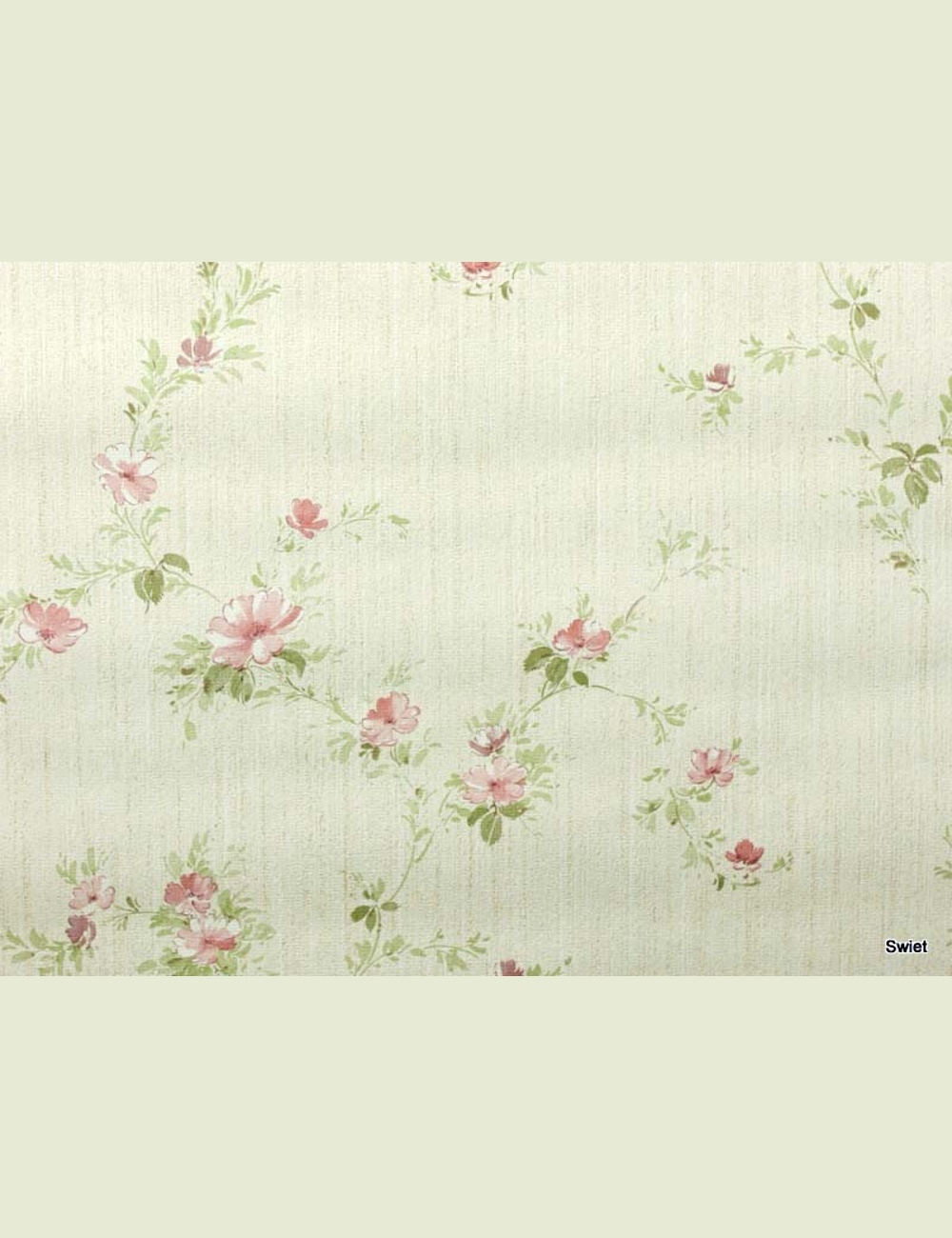 Bloemenbehang in beige