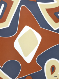 Geometrisch vintage behang