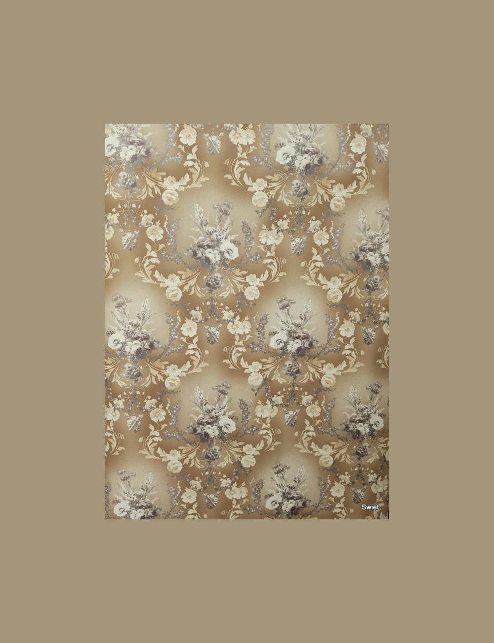 Chique barok bloemenbehang