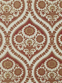 Barok rood behang