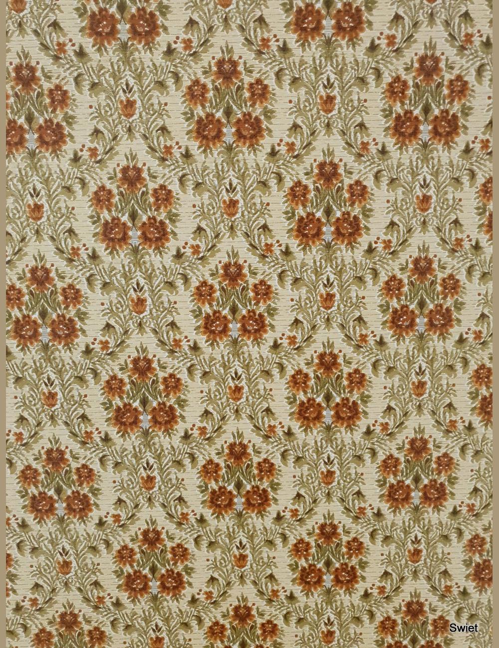Barok bloemen terracotta