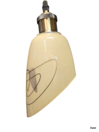 Vintage glazen hanglampje