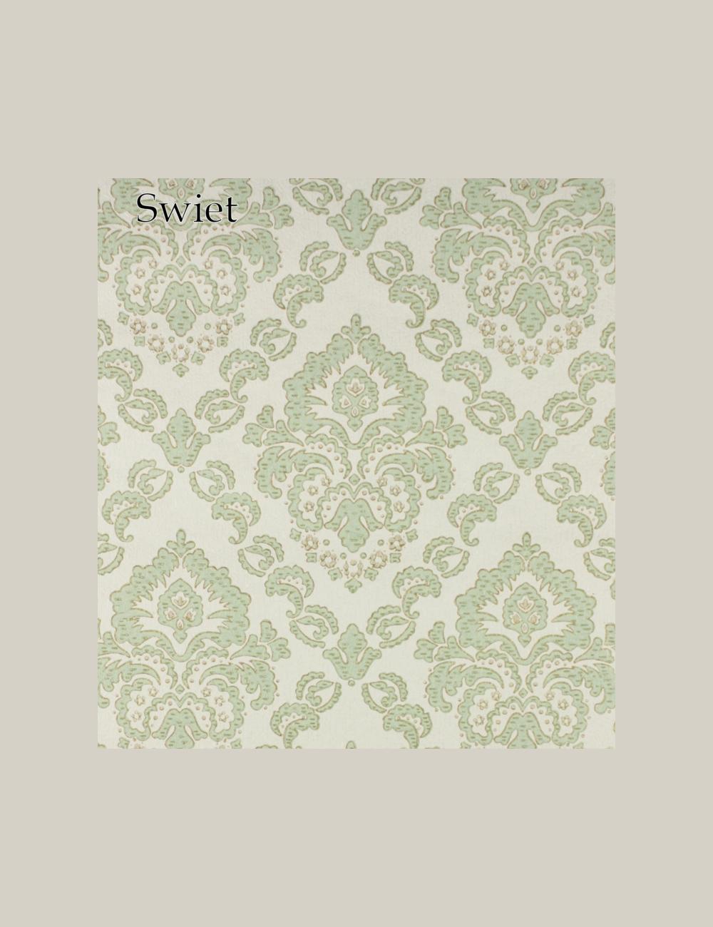 Pastel mint barok motief