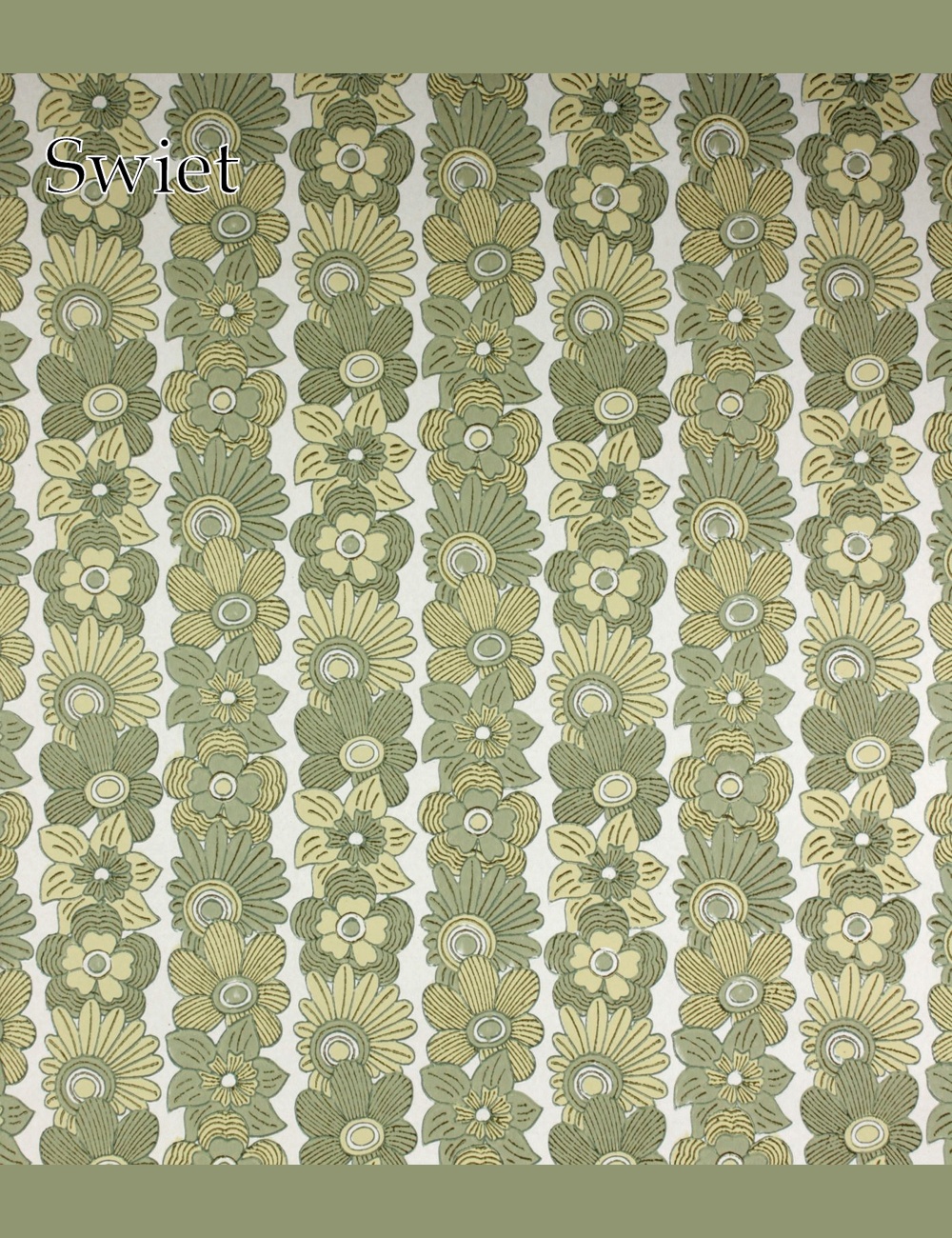 Bloemen behang retro