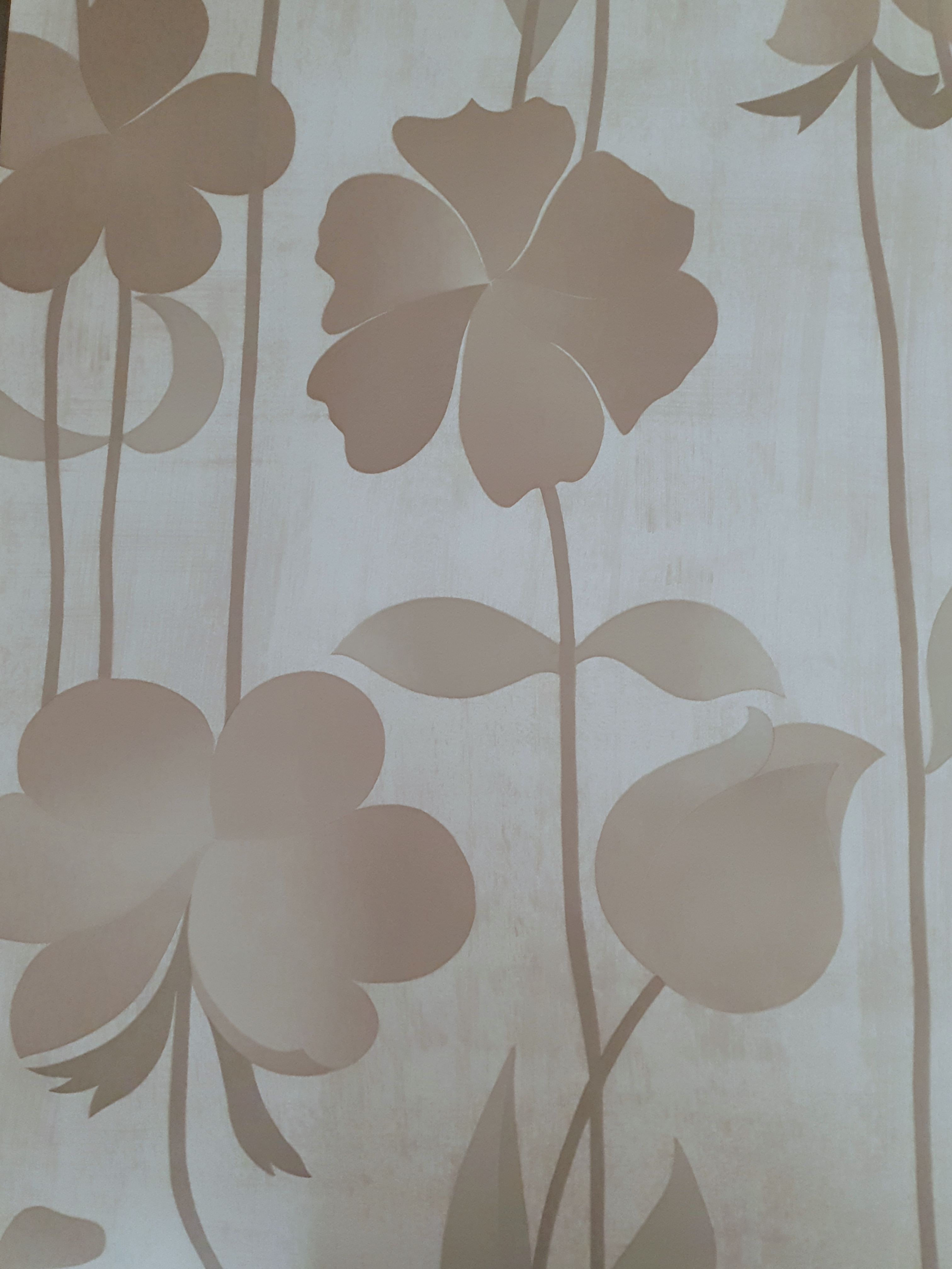Groots bloemen behang