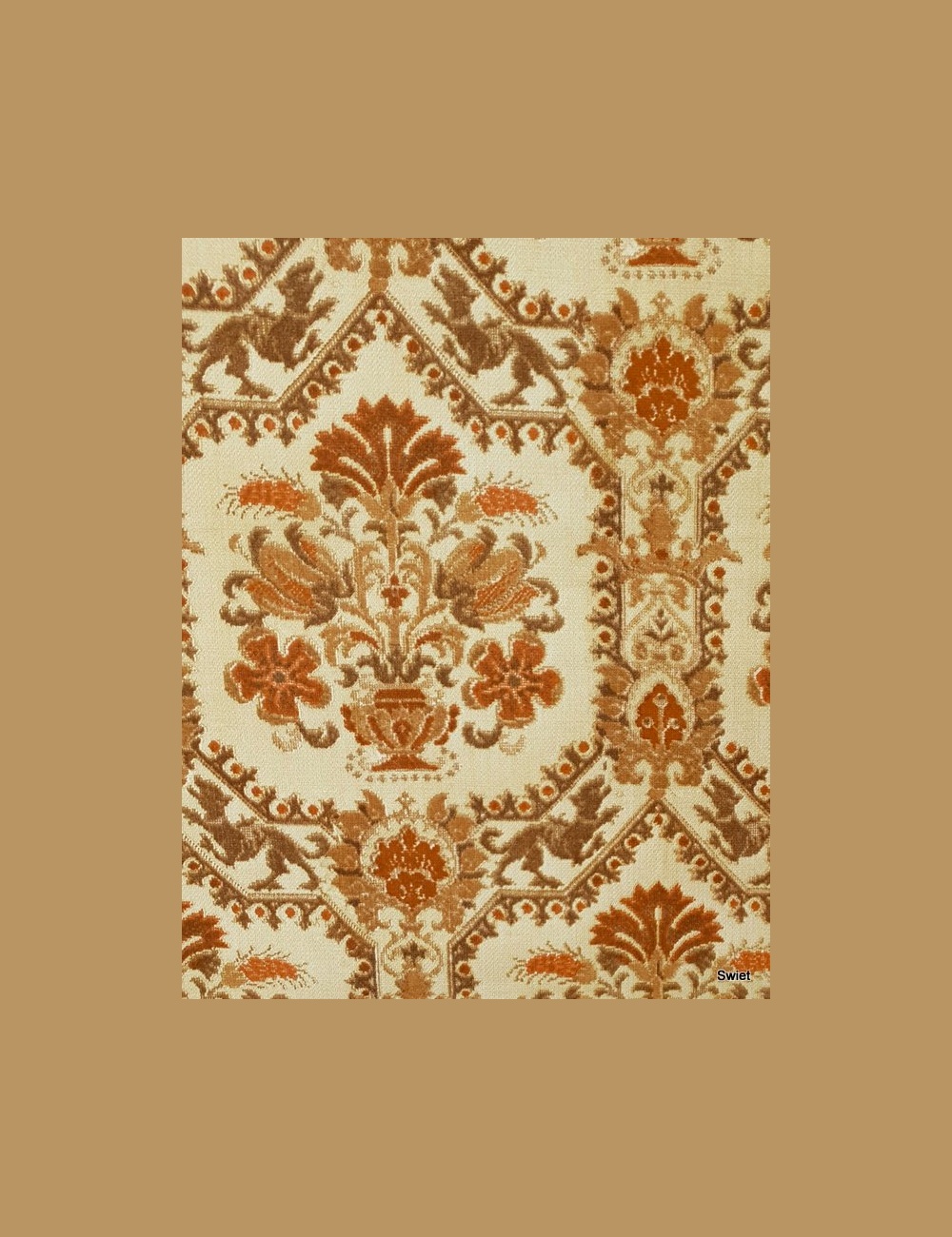 Barok leeuwen behang