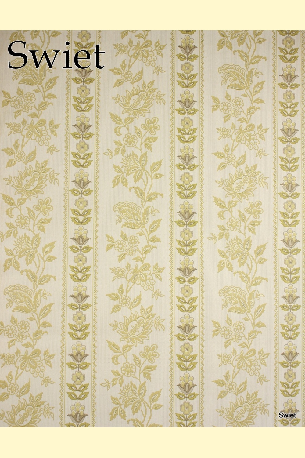 Zachtgroene bloemenprint