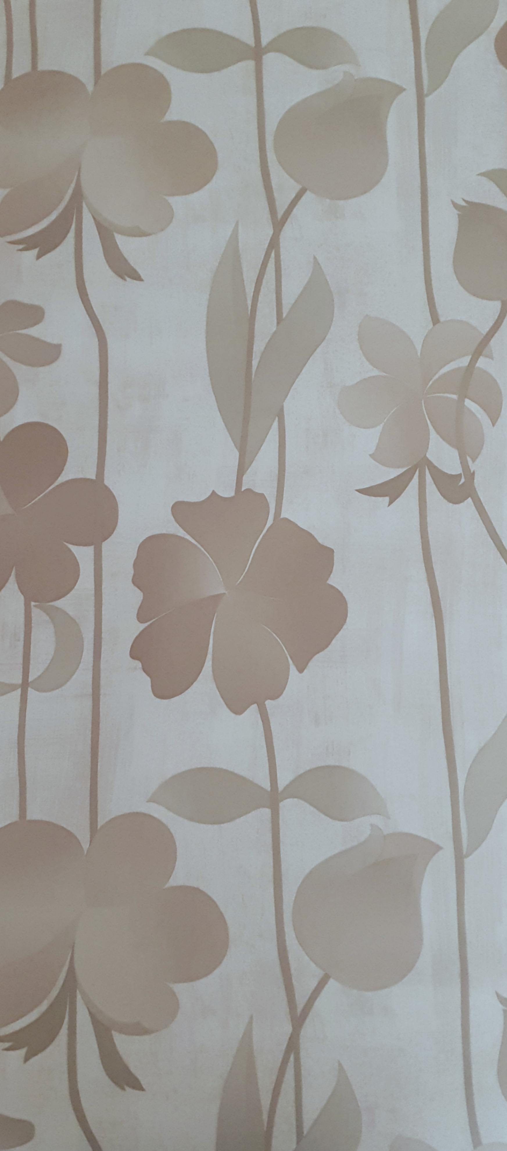 Groots bloemen behang