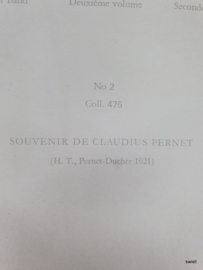 Vintage rozenposter souvenir de claudius pernet
