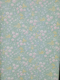 Pastel bloemetjes behang