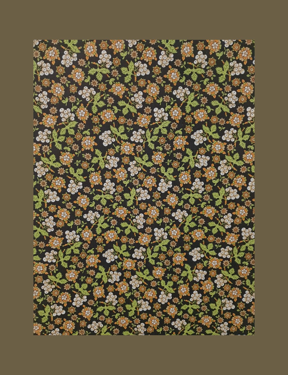Mini bloemetjes en takjes behang