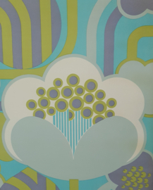 Groovy vintage wallpaper