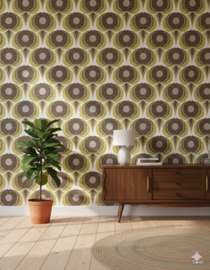 Groovy vintage  behang