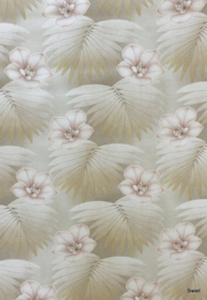 Groovy bloemen behang