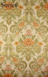 Textiellook bloemenbehang