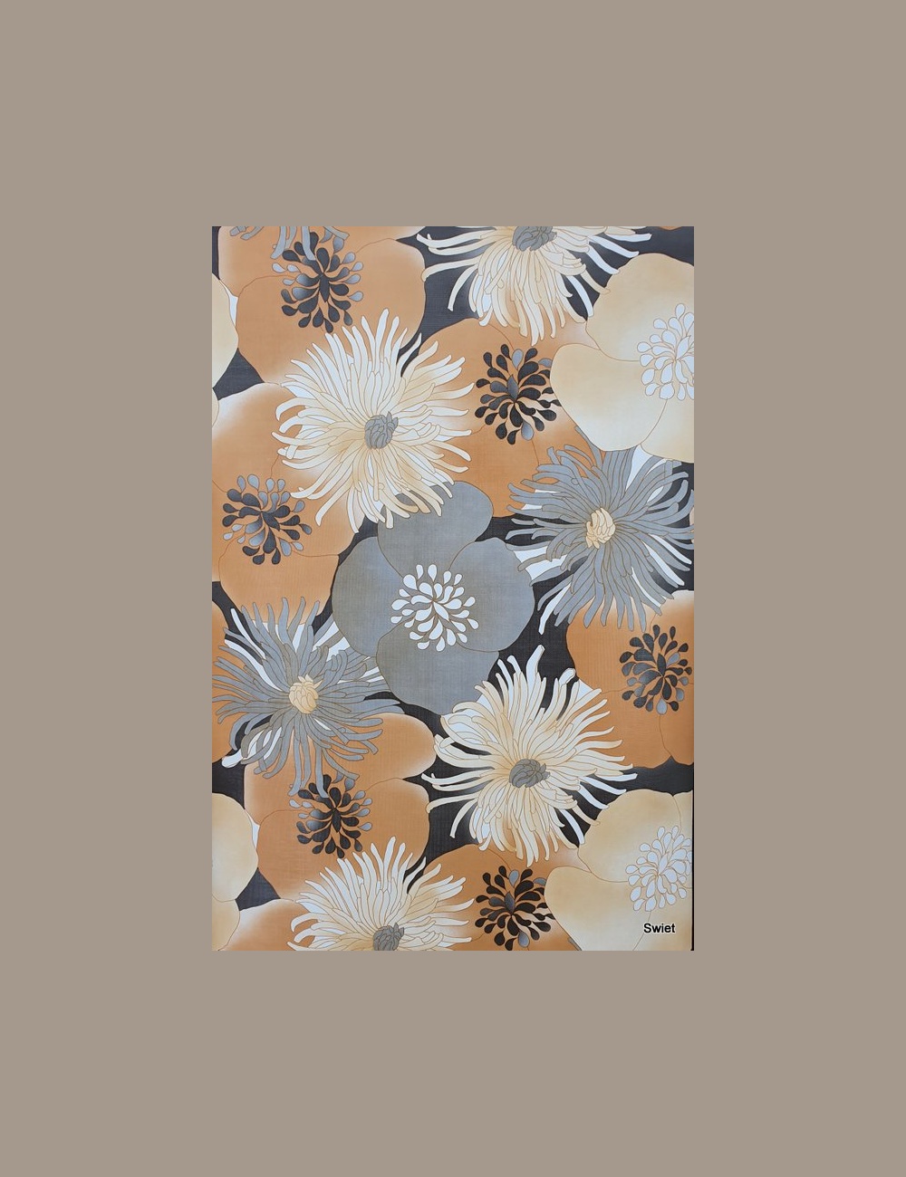 Super vintage bloemen behang