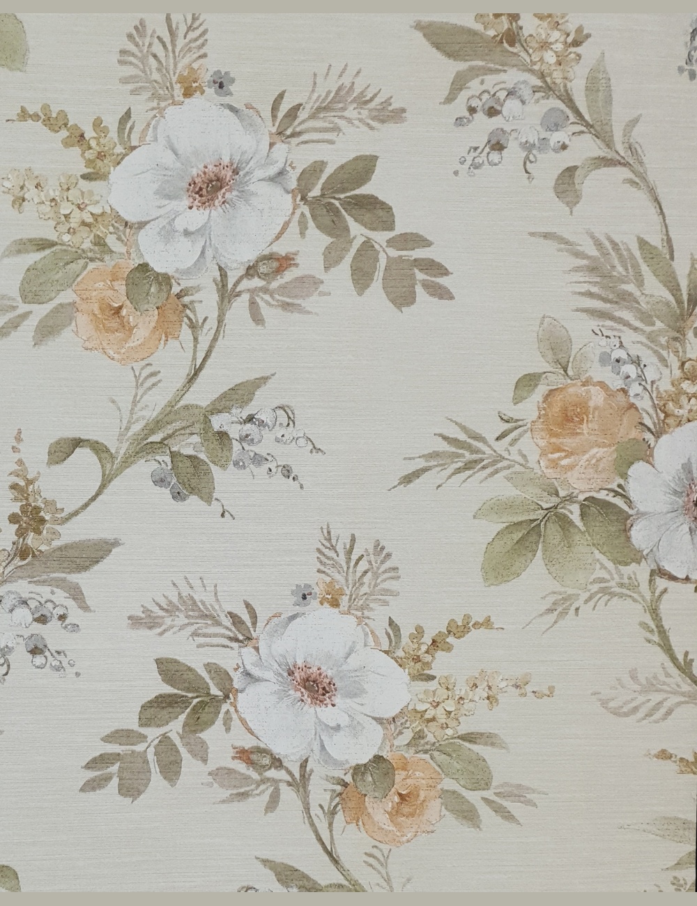 Vintage bloemenbehang