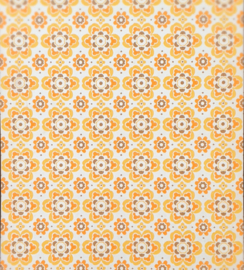 Groovy jaren 70 bloemen behang