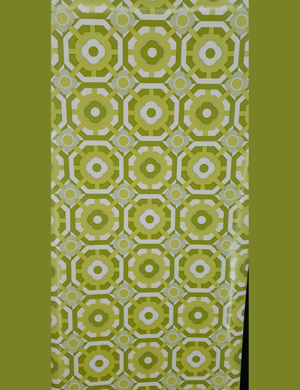 Geometrische 70s bloemen