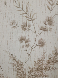 Vintage jutelook behang