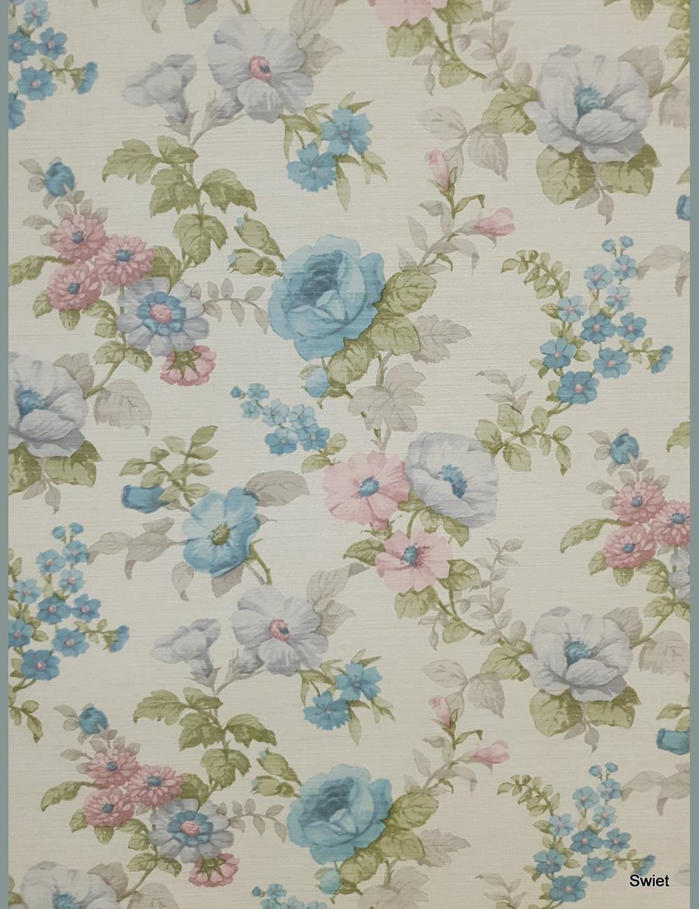 60s pastel bloemen
