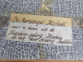 Borduurwerk aartsengel michael