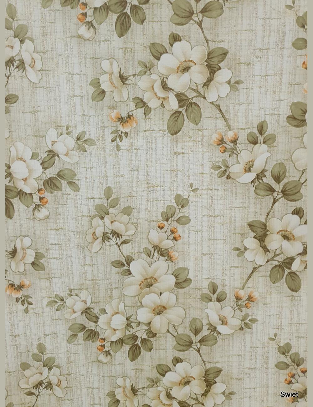 Jutelook met bloemen