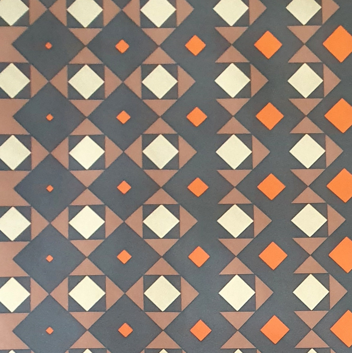 Geometrisch vintage behangpapier