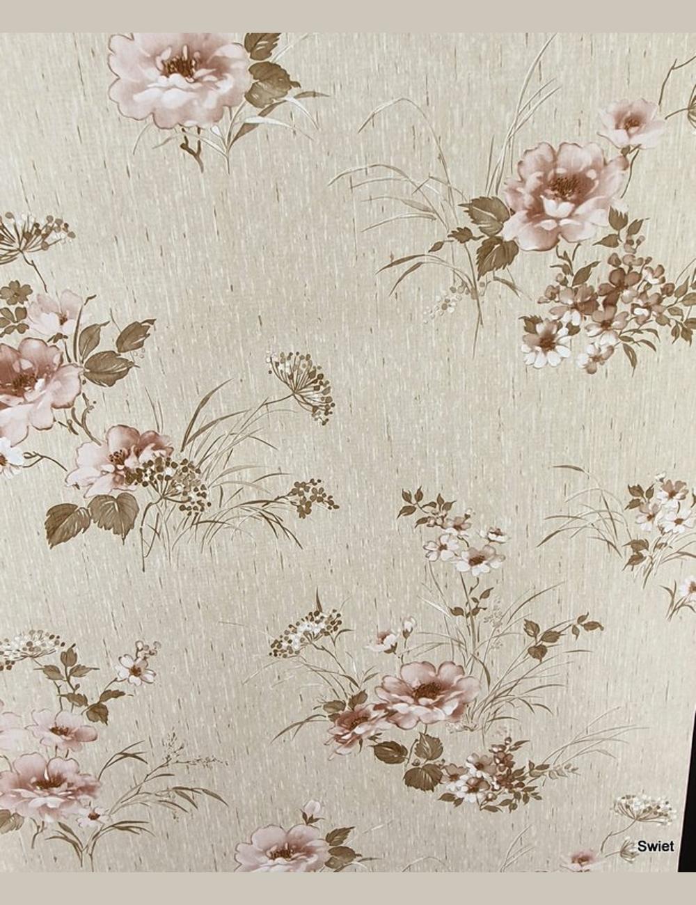 Vintage bloemenbehang