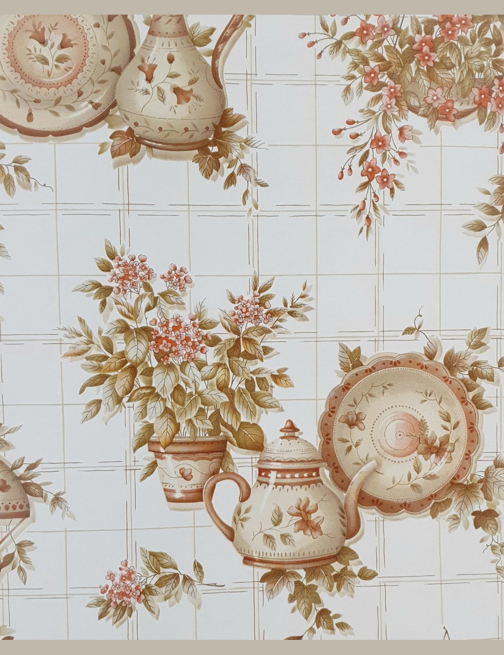 Vintage keuken behang