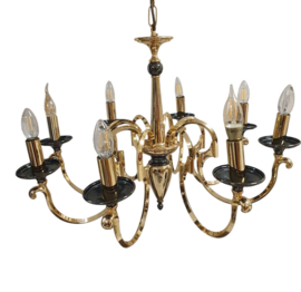Goudkleurige Regency style kroonluchter